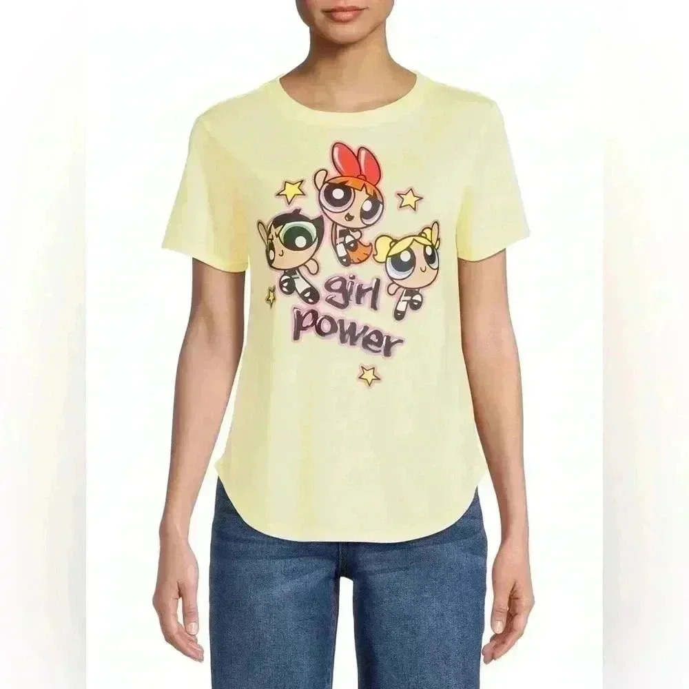 Powerpuff Girls Women’s Knit T-Shirt Size Medium